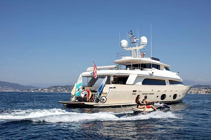 a boat on the water aboard BEST OFF Yacht for Charter