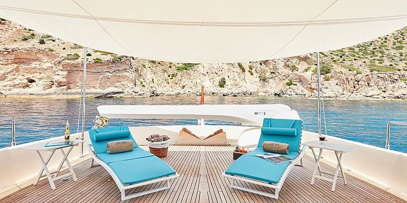 a boat on a deck aboard BEST OFF Yacht for Charter