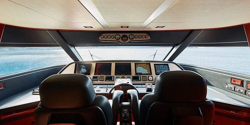inside of a car aboard BEST OFF Yacht for Charter