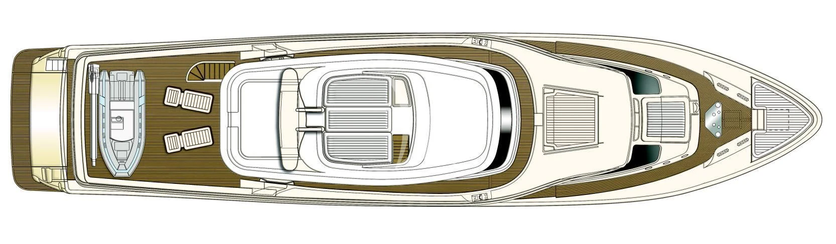 a close-up of a car aboard BEST OFF Yacht for Charter