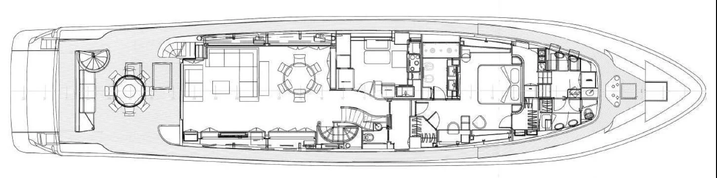 diagram, engineering drawing aboard BEST OFF Yacht for Charter