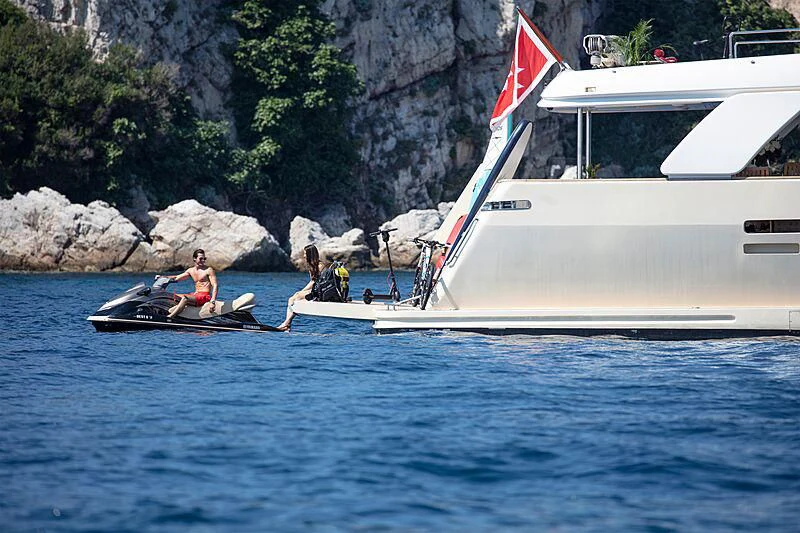 a group of people in a boat aboard BEST OFF Yacht for Charter