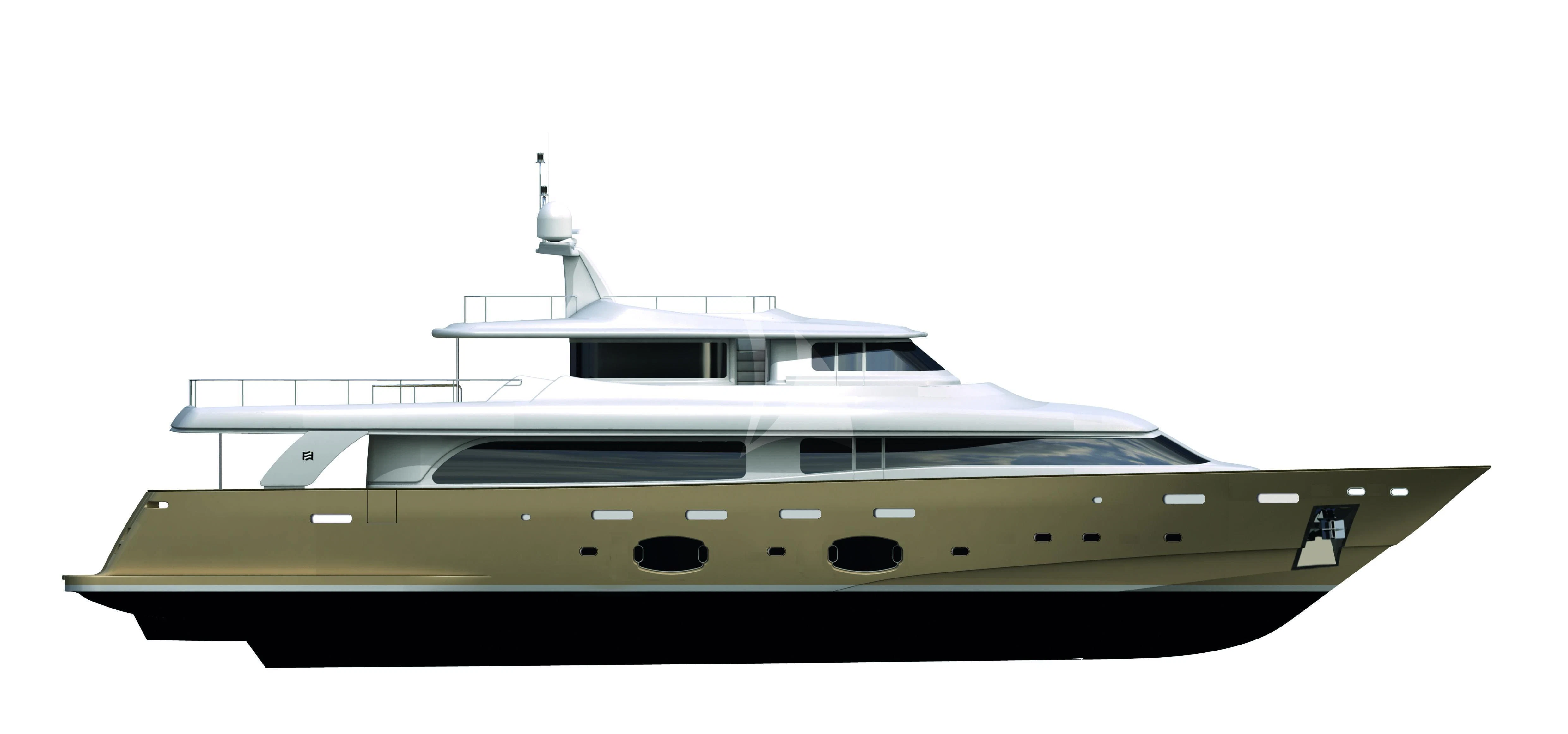 a large white and black boat aboard BEST OFF Yacht for Charter