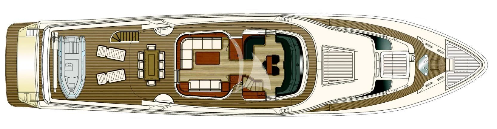 a close-up of a train aboard BEST OFF Yacht for Charter