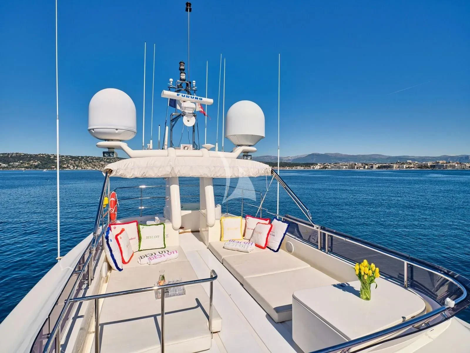 a boat on the water aboard BEST OFF Yacht for Charter