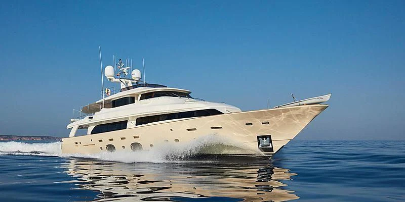 a white yacht in the water aboard BEST OFF Yacht for Charter