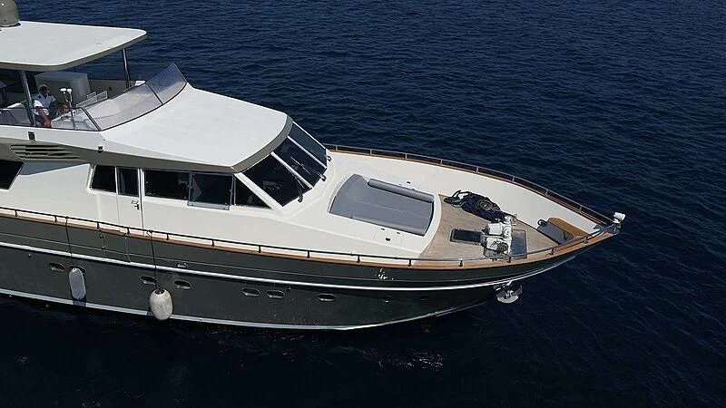 a boat on the water aboard BONA DEA Yacht for Sale