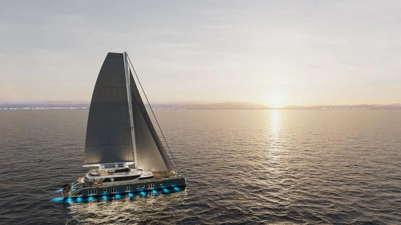a boat on the water aboard PROJECT GARFIELD Yacht for Sale