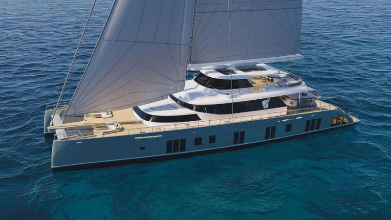 a boat in the water aboard PROJECT GARFIELD Yacht for Sale