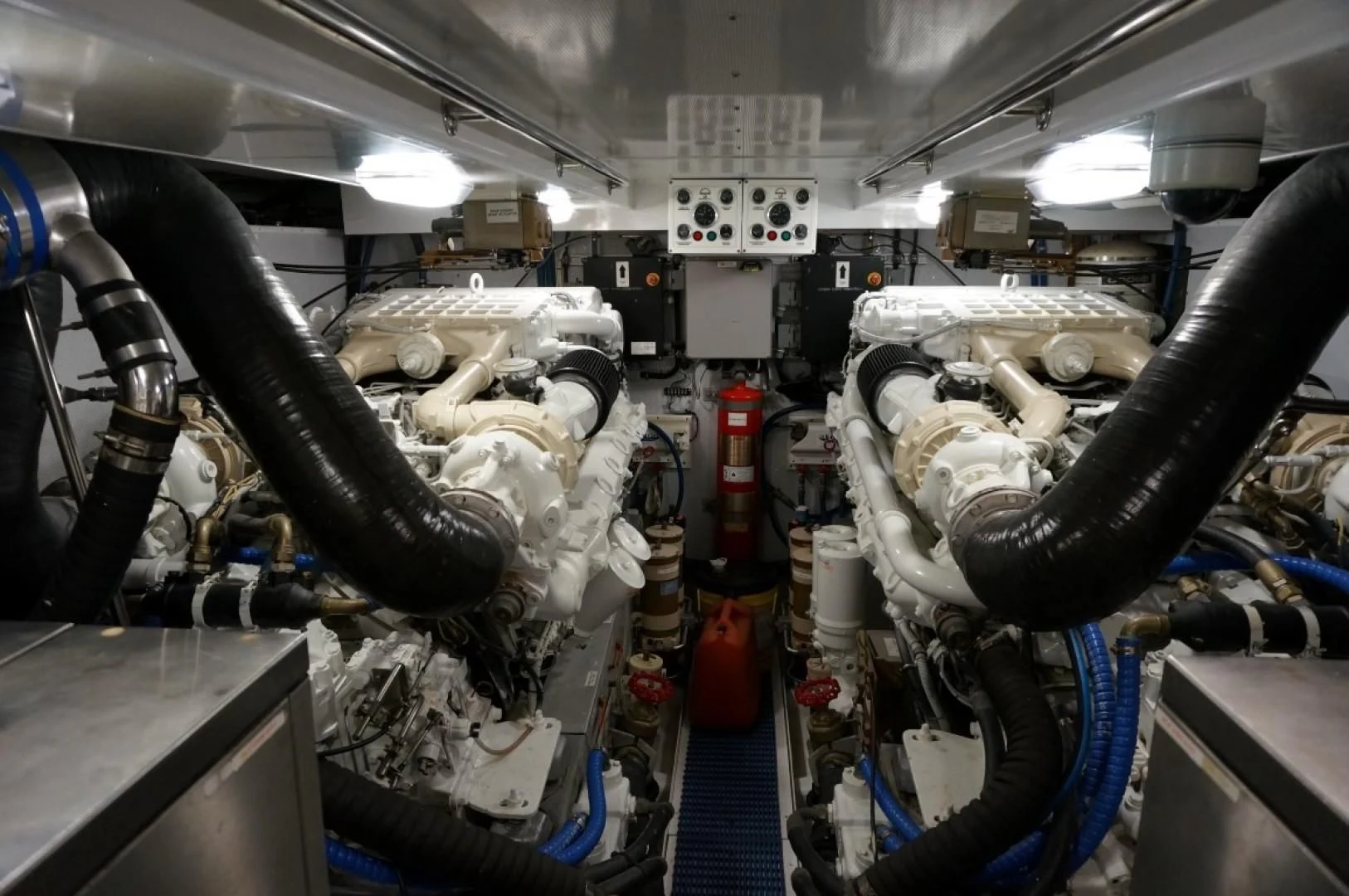 a machine with a large metal pipe aboard SWEET LADY Yacht for Sale