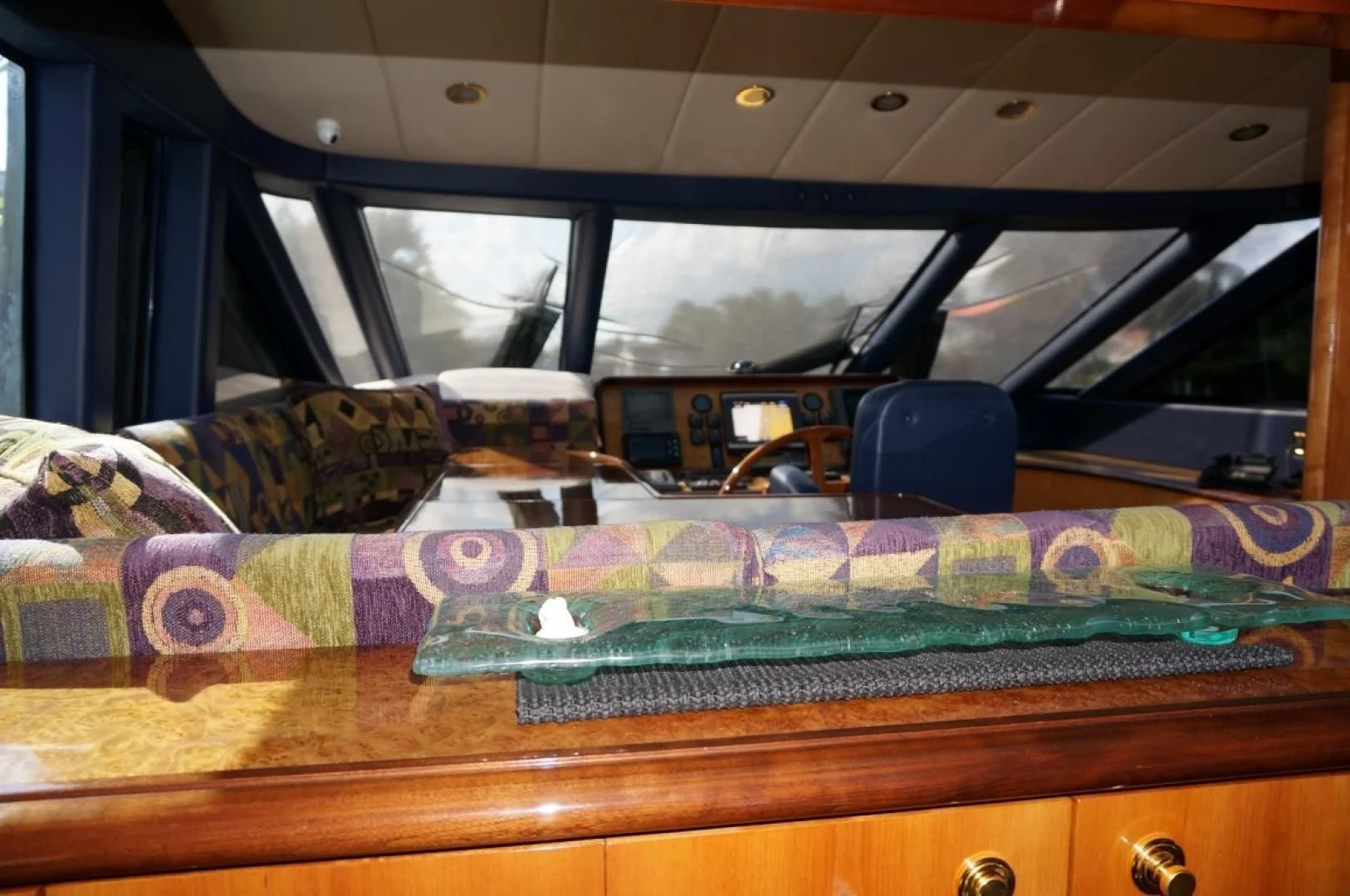 a vehicle with a table and chairs aboard SWEET LADY Yacht for Sale