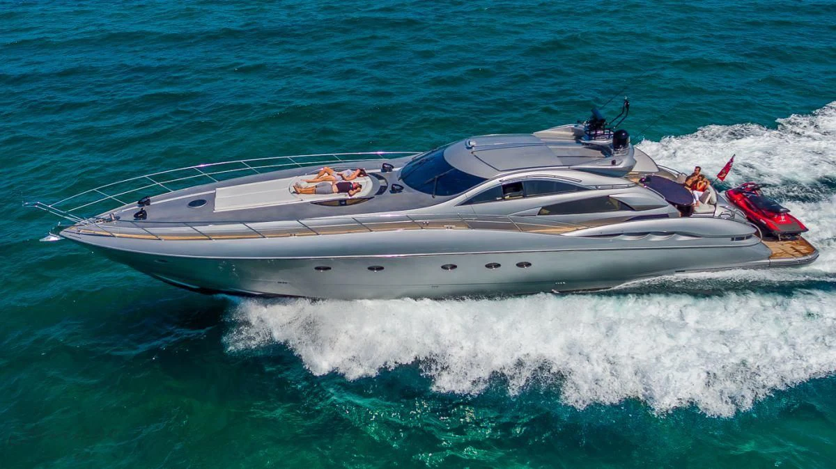 a boat in the water aboard H2 Yacht for Sale