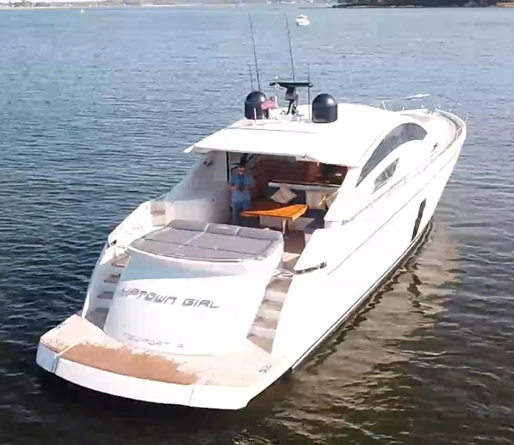 a boat on the water aboard UPTOWN GIRL Yacht for Sale