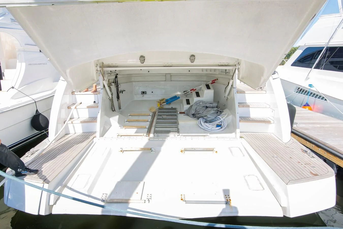 the inside of a space shuttle aboard UPTOWN GIRL Yacht for Sale