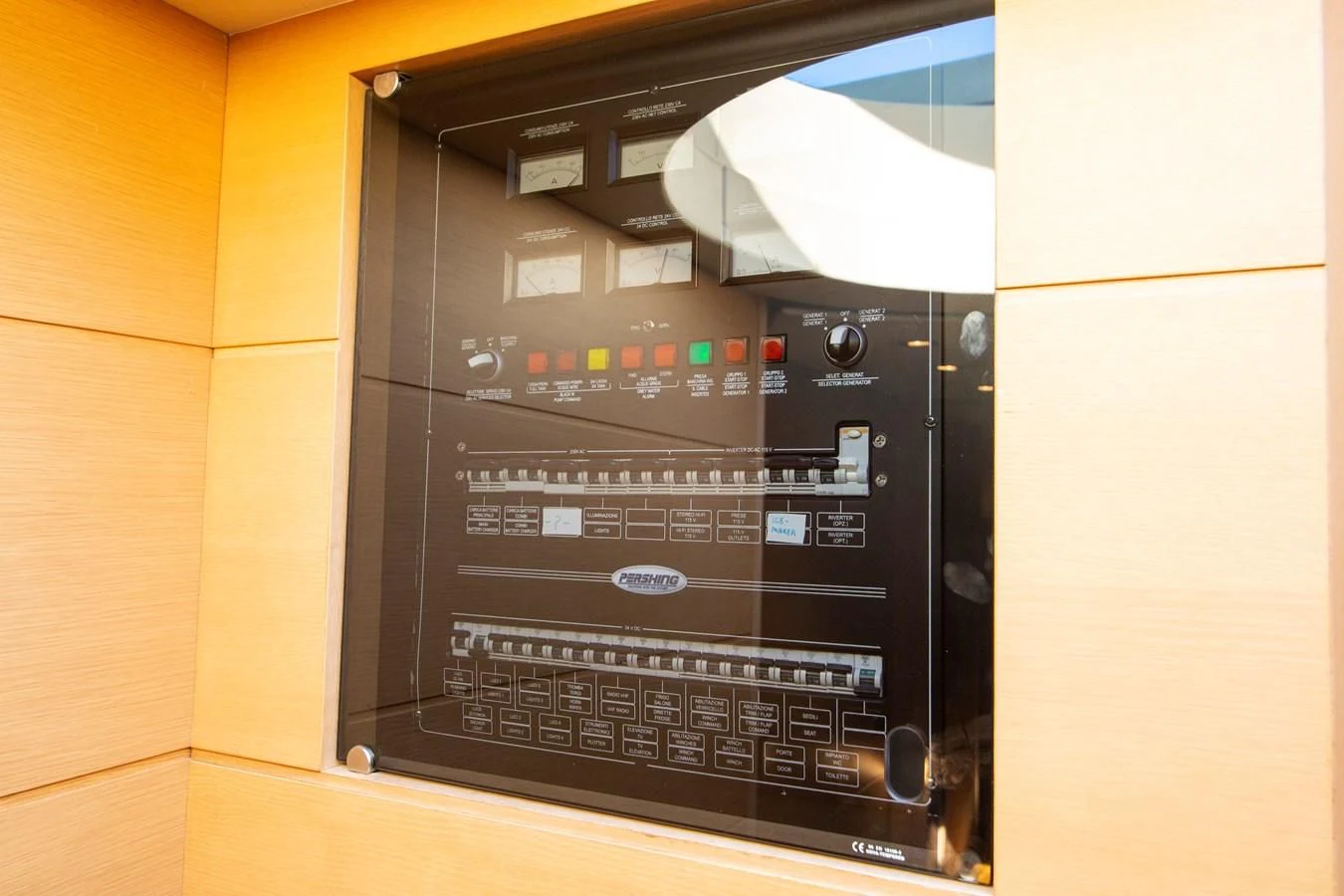 a computer with a screen aboard UPTOWN GIRL Yacht for Sale