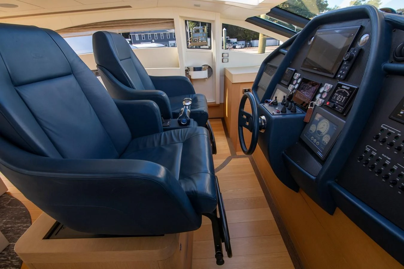 a car with a seat open aboard UPTOWN GIRL Yacht for Sale