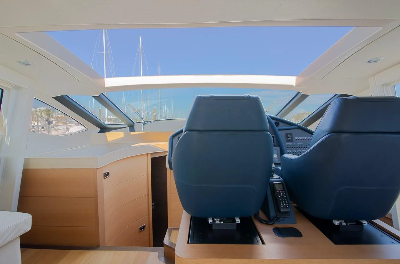 a chair in a room aboard UPTOWN GIRL Yacht for Sale