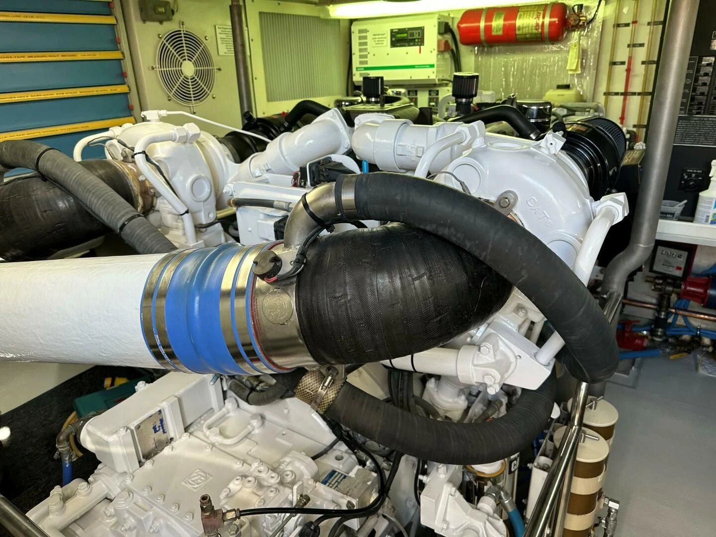 a close-up of a machine aboard AFTER MIDNIGHT Yacht for Sale