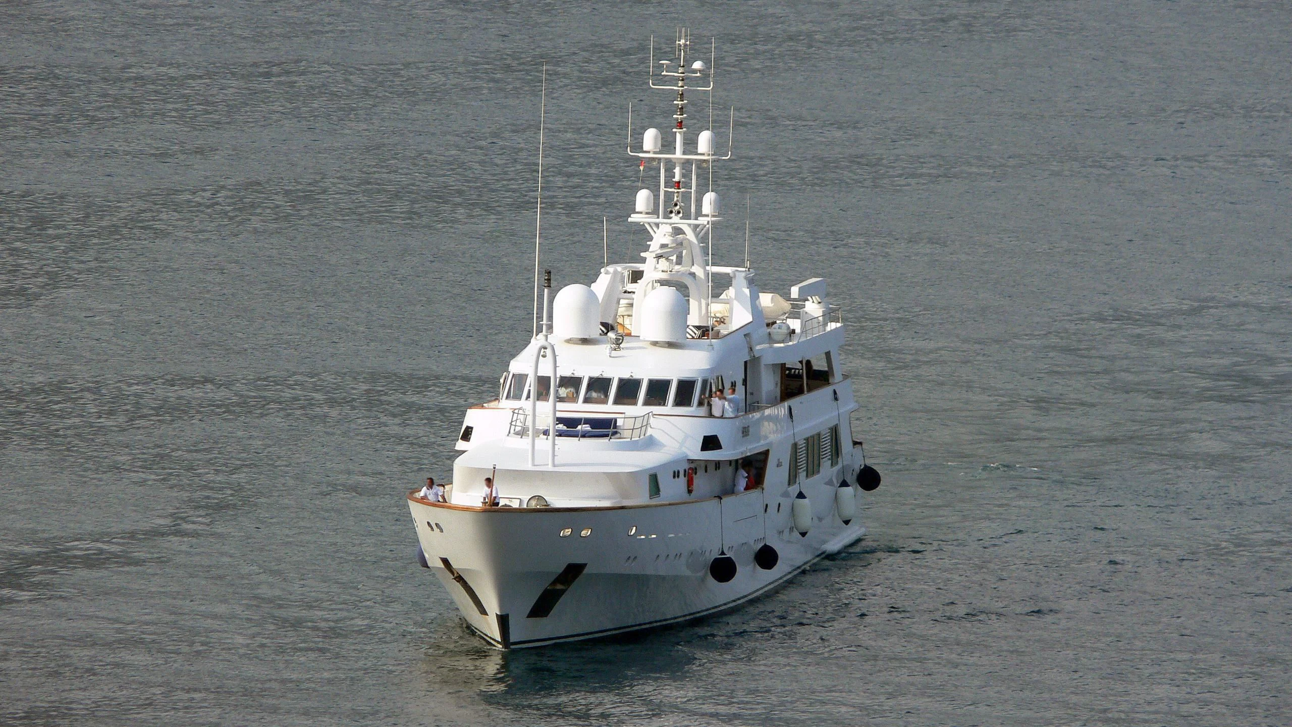 a boat in the water aboard SUITE Yacht for Sale