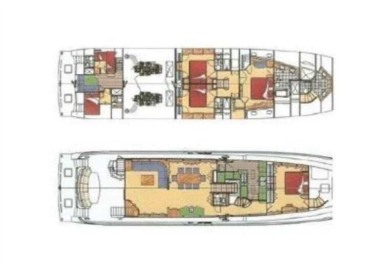 diagram aboard PRINCE OF TIDES Yacht for Sale