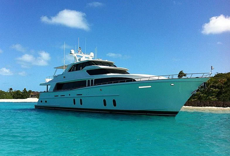 a boat on the water aboard PRINCE OF TIDES Yacht for Sale
