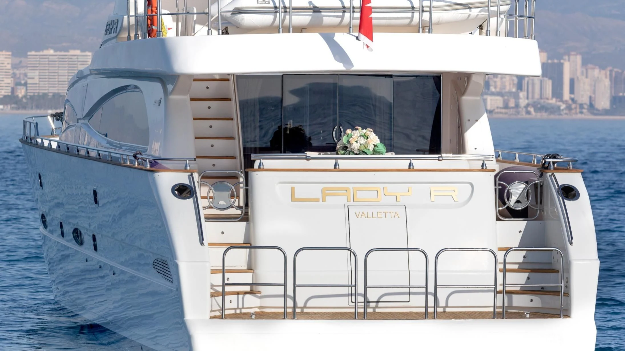 a boat on the water aboard LADY R Yacht for Sale