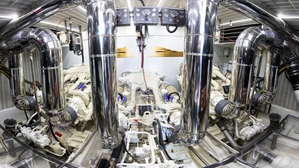 a machine with wires aboard LADY R Yacht for Sale