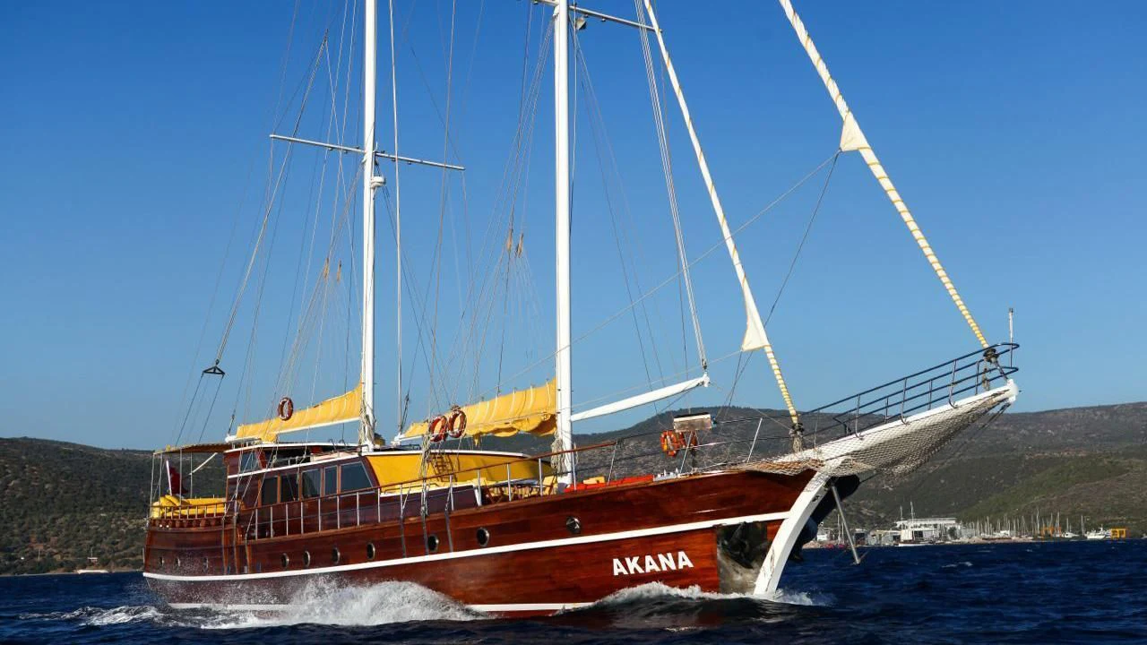 a boat on the water aboard WHITE SWAN Yacht for Sale