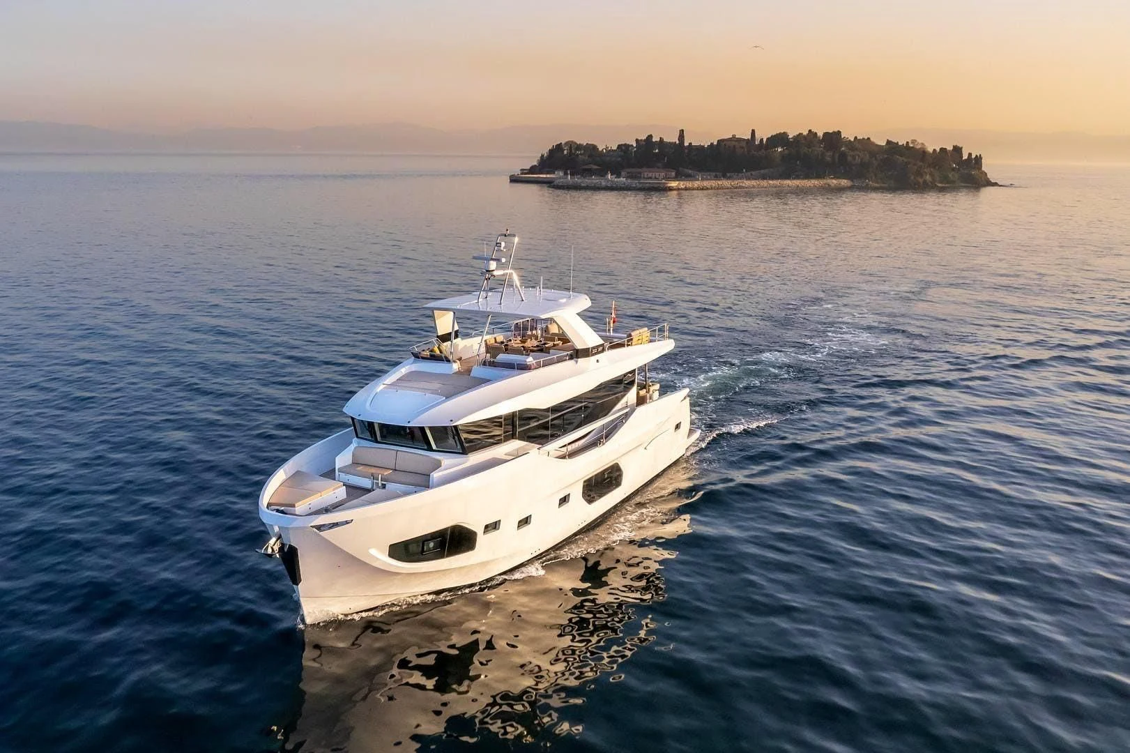 a boat in the water aboard NUMARINE 22XP/07 Yacht for Sale