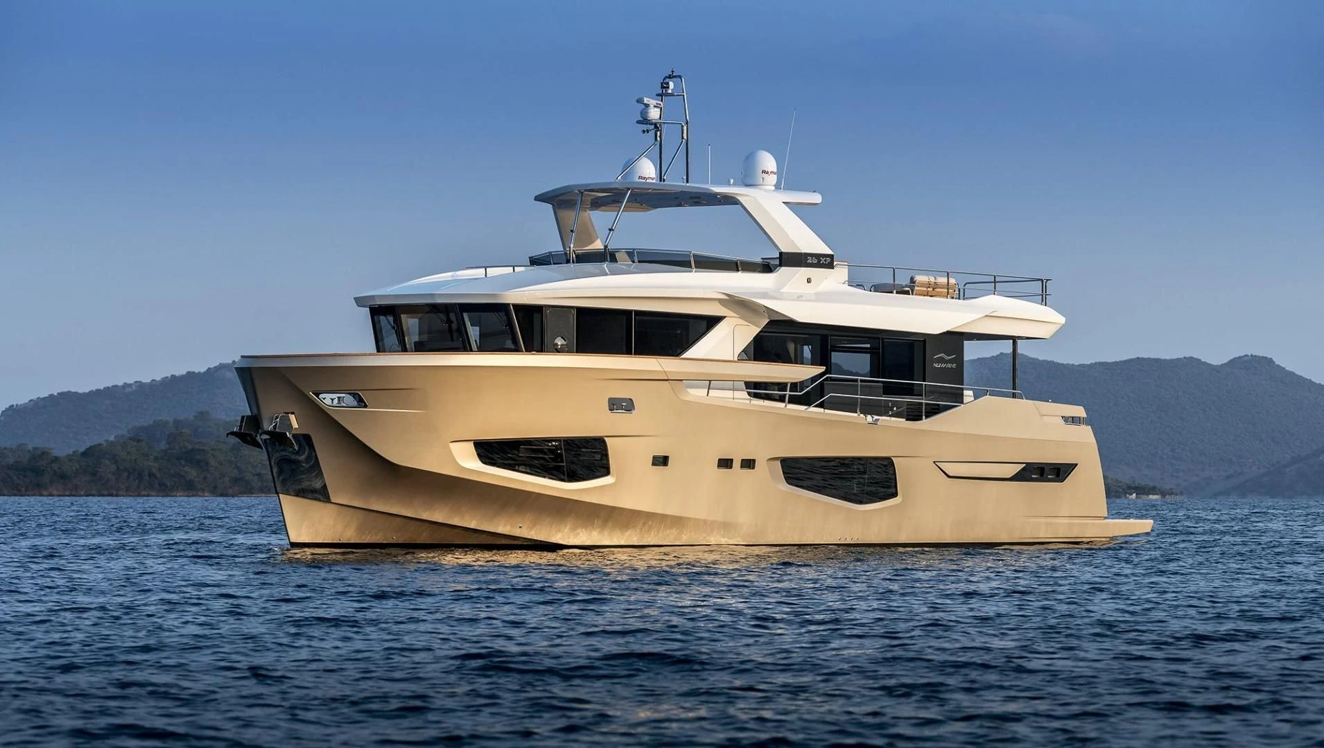 a boat on the water aboard NUMARINE 22XP/07 Yacht for Sale