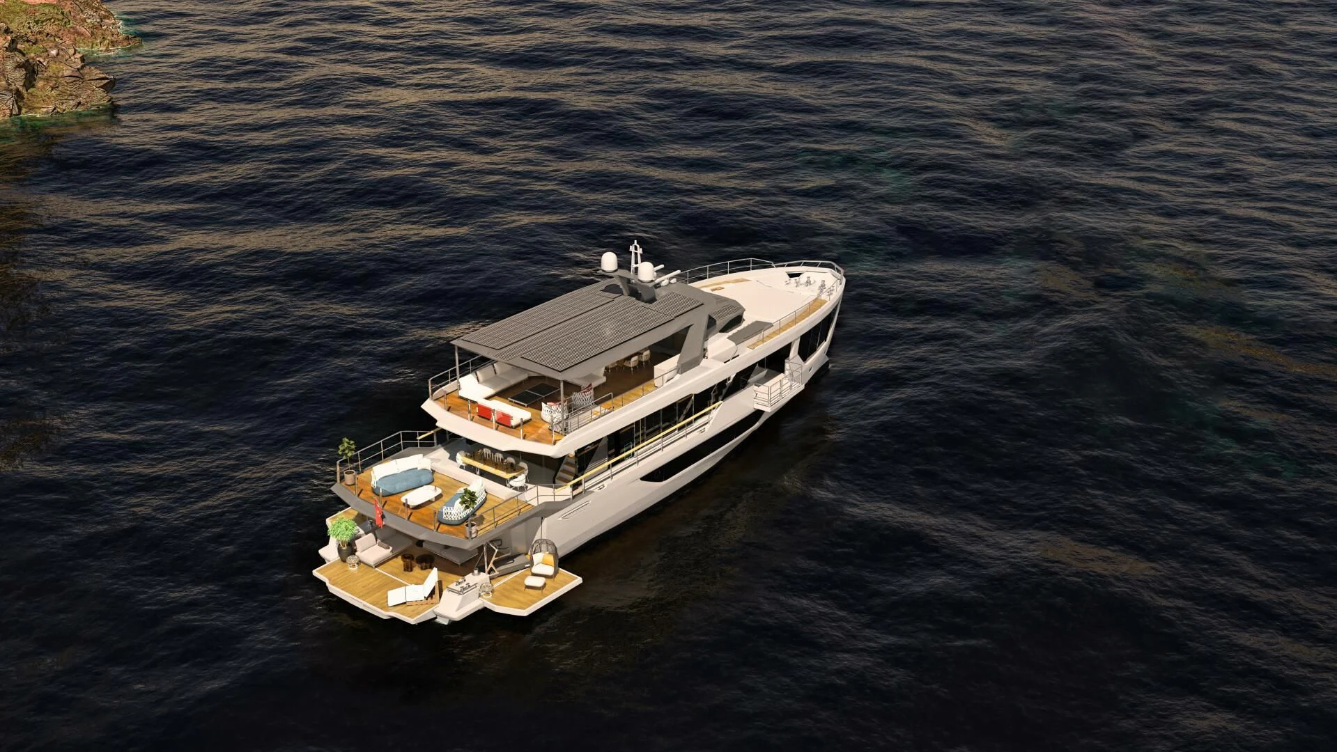 a boat on the water aboard NUMARINE 22XP/07 Yacht for Sale