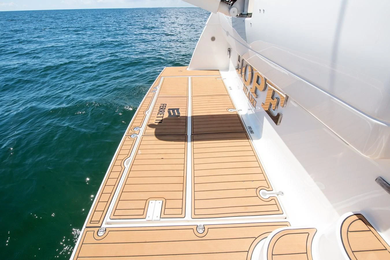 a boat on the water aboard HOPE Yacht for Sale