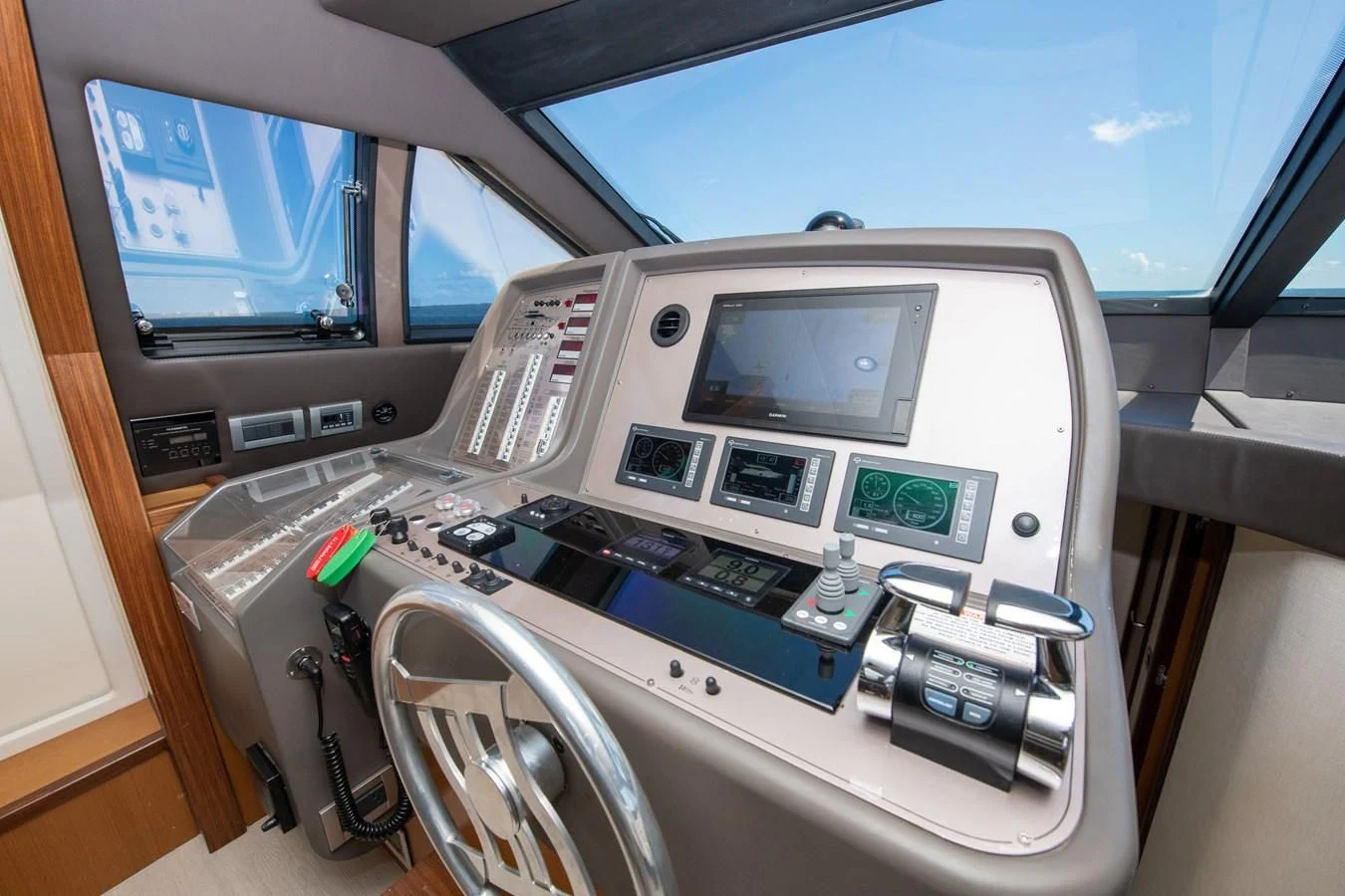 inside of a car aboard HOPE Yacht for Sale