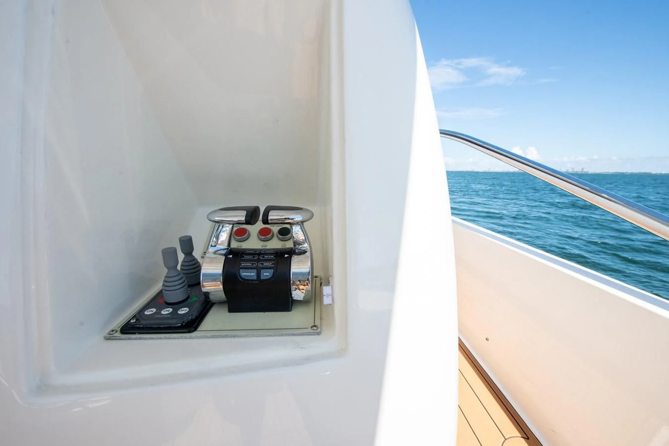 a video game controller on a boat aboard HOPE Yacht for Sale