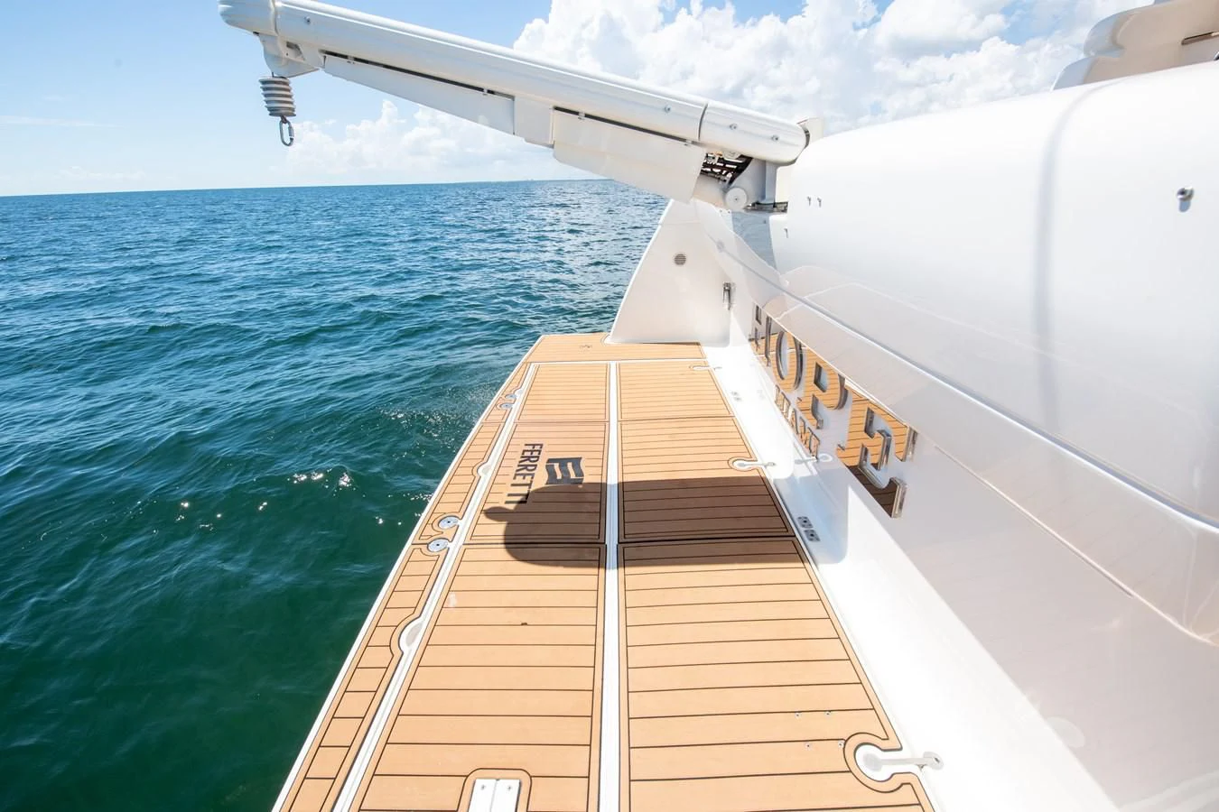 a boat on the water aboard HOPE Yacht for Sale