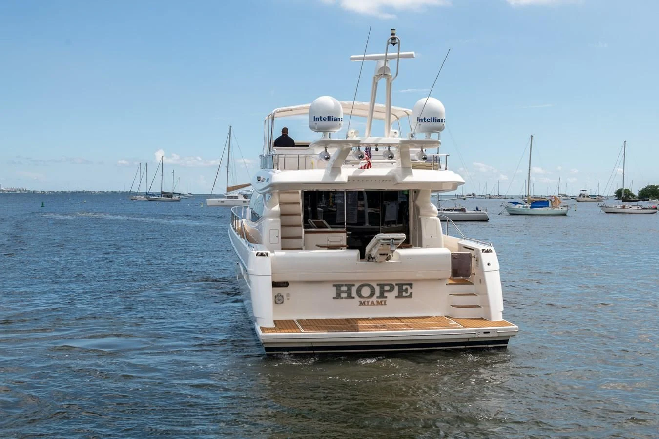 a boat in the water aboard HOPE Yacht for Sale