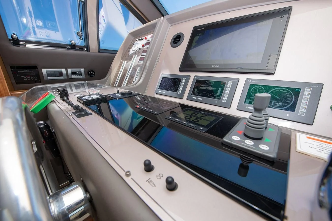 a machine with a screen aboard HOPE Yacht for Sale