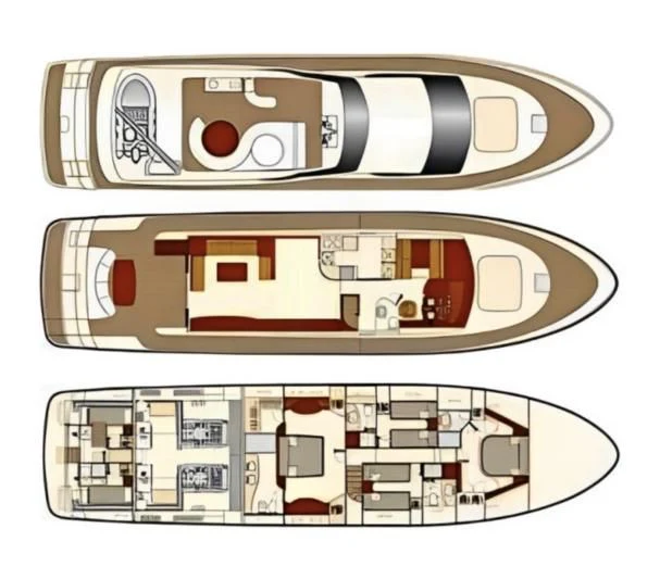 diagram aboard BARBASILDA Yacht for Sale