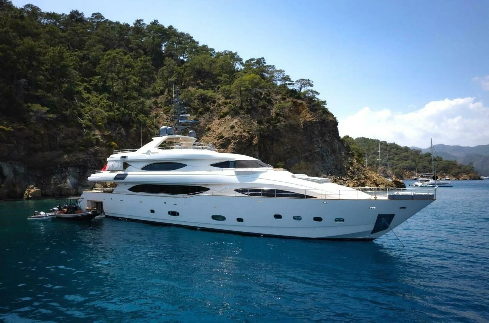 a boat on the water aboard ARIELA Yacht for Sale