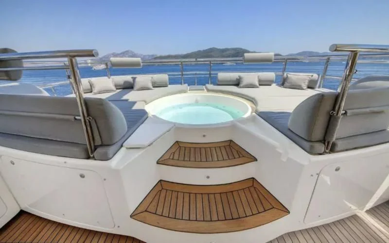 a pool on a boat aboard ARIELA Yacht for Sale