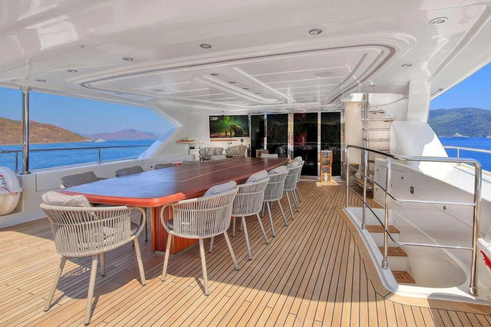 a boat on the water aboard ARIELA Yacht for Sale