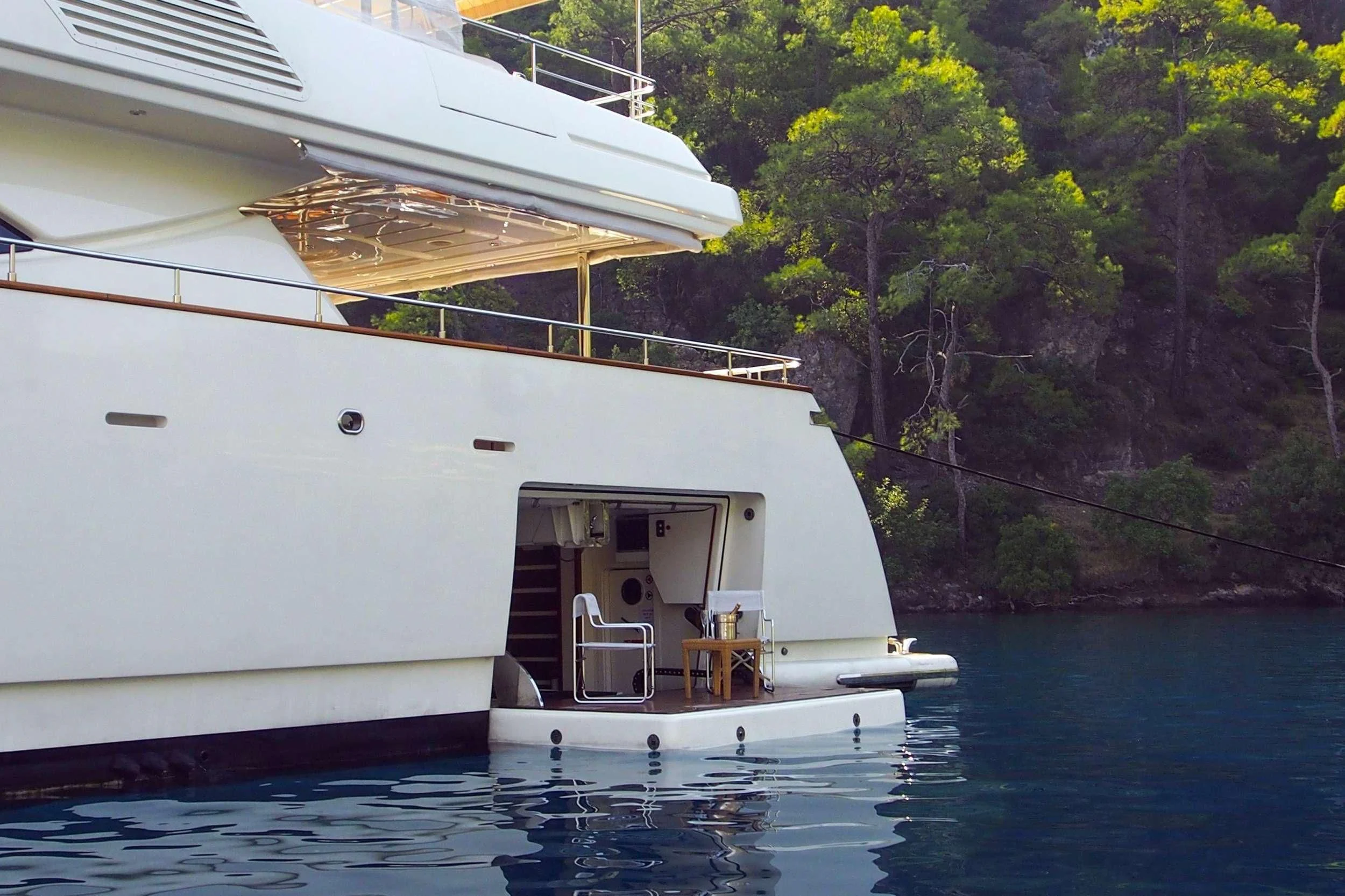a boat on the water aboard ARIELA Yacht for Sale