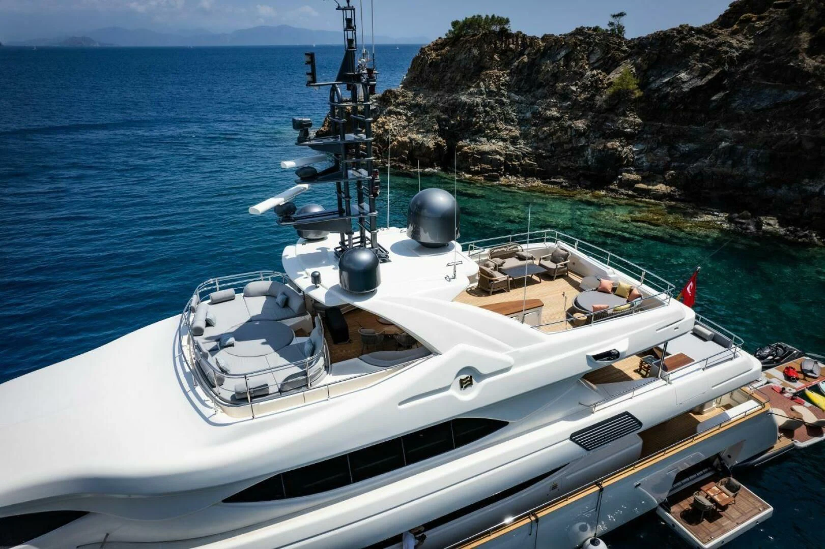a boat on the water aboard ARIELA Yacht for Sale