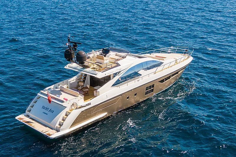 a boat in the water aboard YACHTI ANA Yacht for Sale