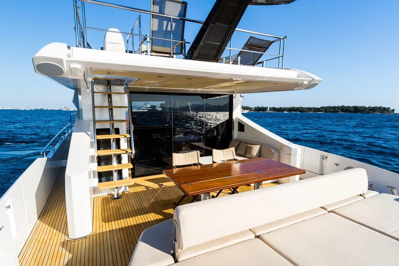 a boat on a boat aboard YACHTI ANA Yacht for Sale