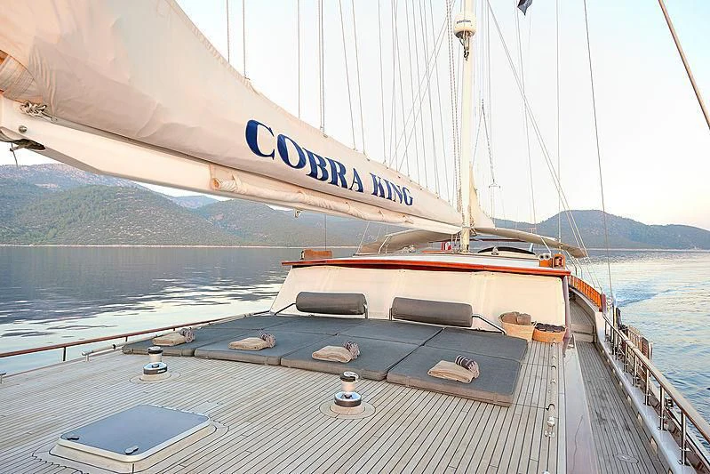 a boat on the water aboard COBRA KING Yacht for Sale