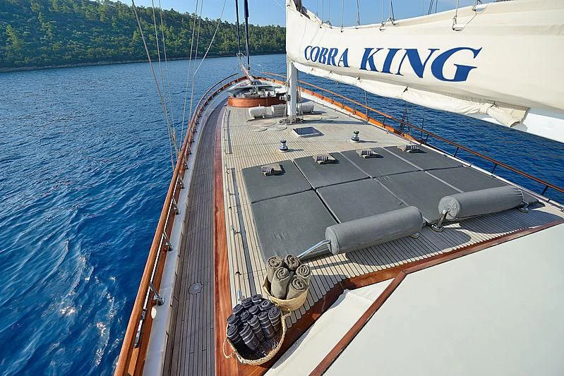 a boat on the water aboard COBRA KING Yacht for Sale