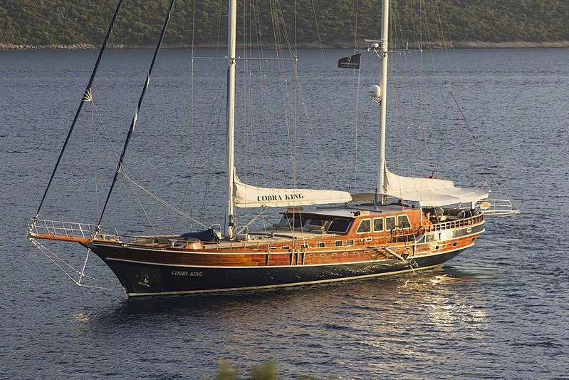a boat on the water aboard COBRA KING Yacht for Sale