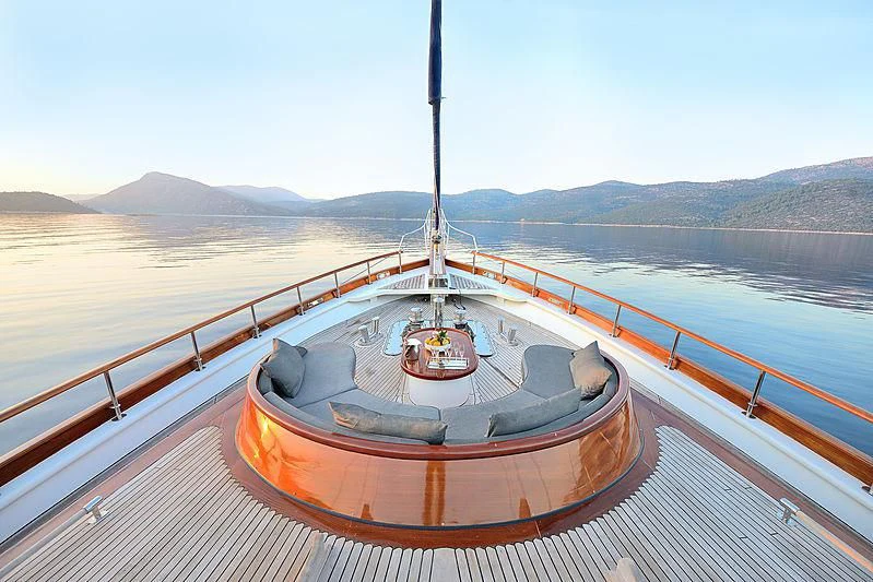 a boat on a bridge aboard COBRA KING Yacht for Sale