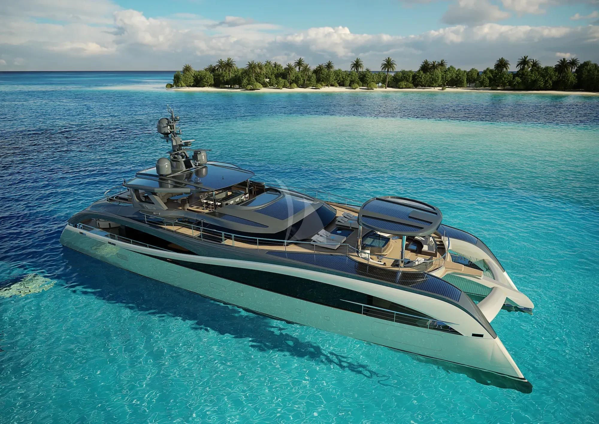a boat on the water aboard SEAWOLF X Yacht for Sale